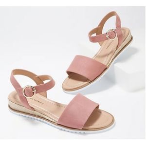 New Isaac Mizrahi Cassidy Sandal, Coral